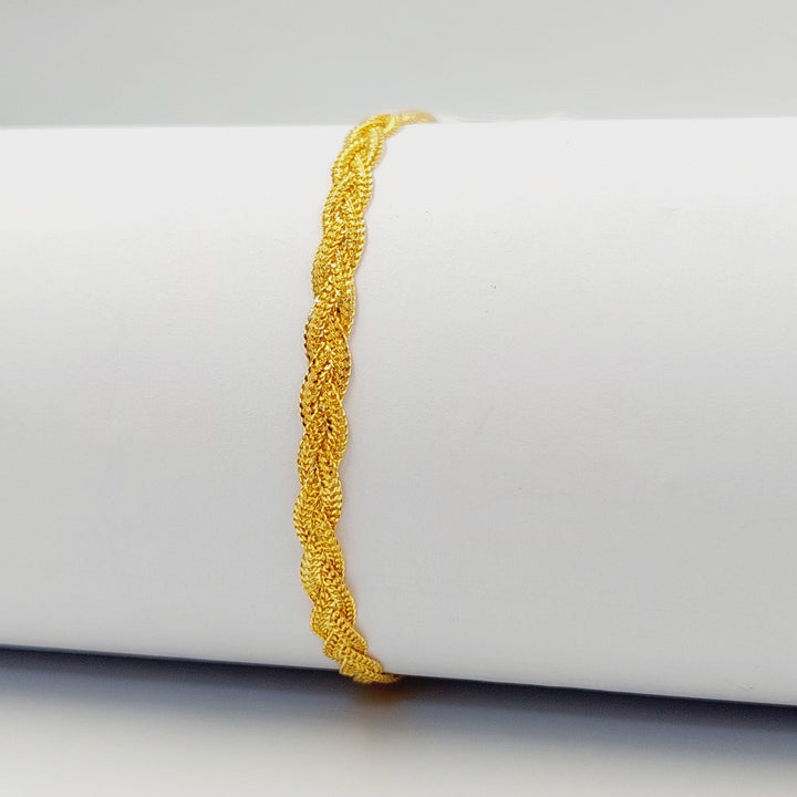 21K اسوارة فانسي-مجوهرات الشيخ سعيد-Saeed Jewelry 