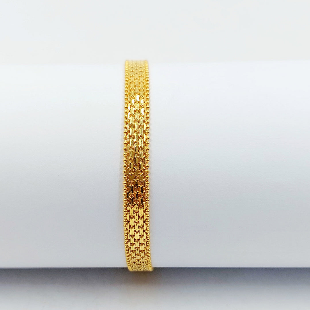 Fancy Bracelet Made of 21K Gold by Saeed Jewelry 