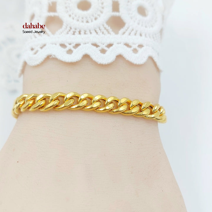 21K اسوارة فيجارو اكسترا-مجوهرات الشيخ سعيد-Saeed Jewelry 