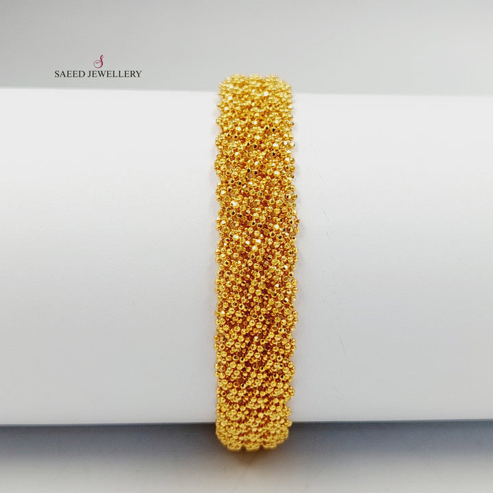 21K اسوارة فانسي مبسط-مجوهرات الشيخ سعيد-Saeed Jewelry 