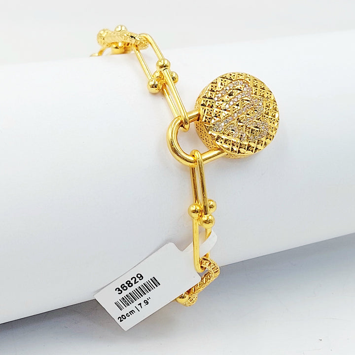 21K اسوارة بيبر كليب اسلامي-مجوهرات الشيخ سعيد-Saeed Jewelry 