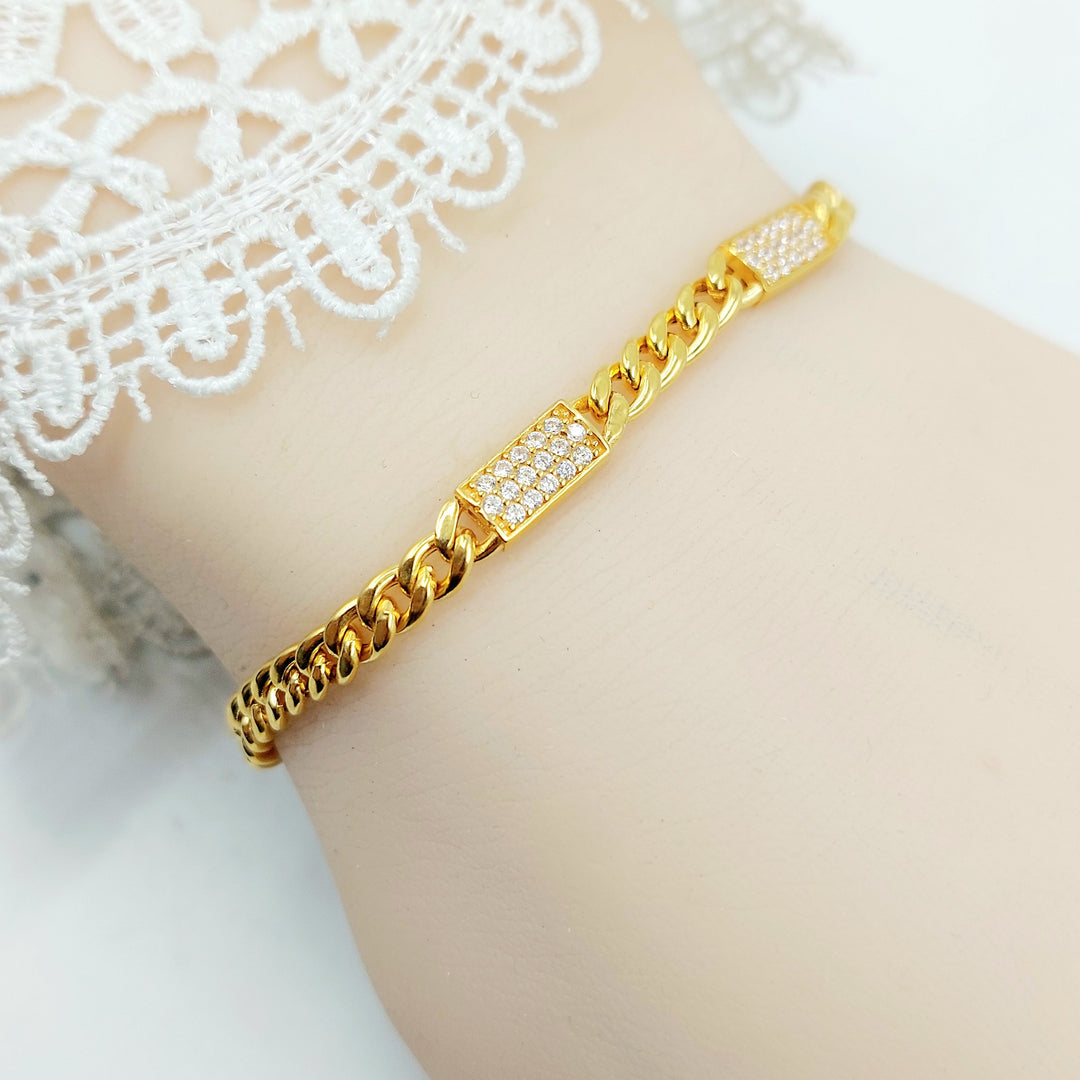 21K اسوارة بيبر كليب اسلامي-مجوهرات الشيخ سعيد-Saeed Jewelry 