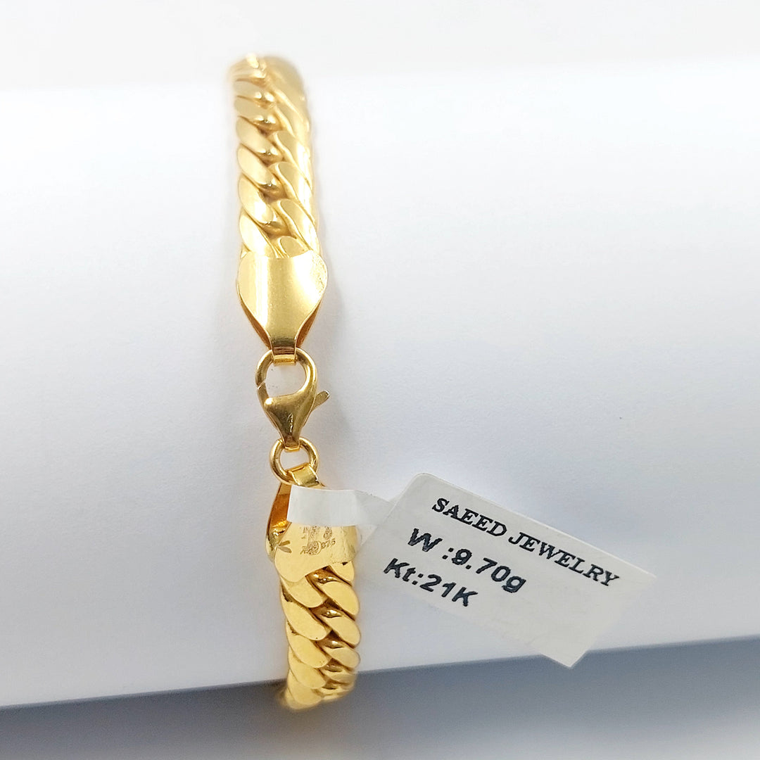 Jessica Bracelet Made of 21K Gold by Saeed Jewelry 