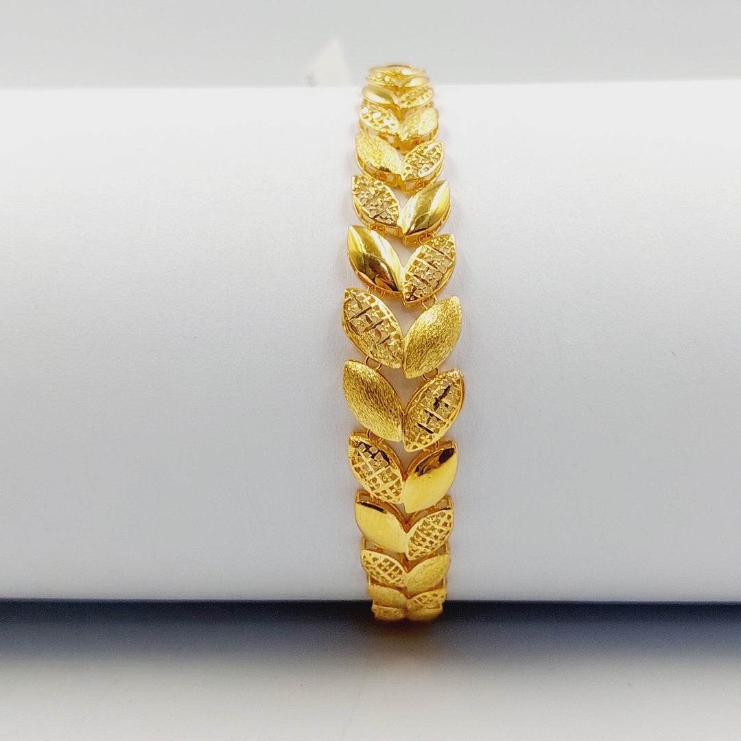 Leaf Bracelet Made of 21K Gold by Saeed Jewelry 