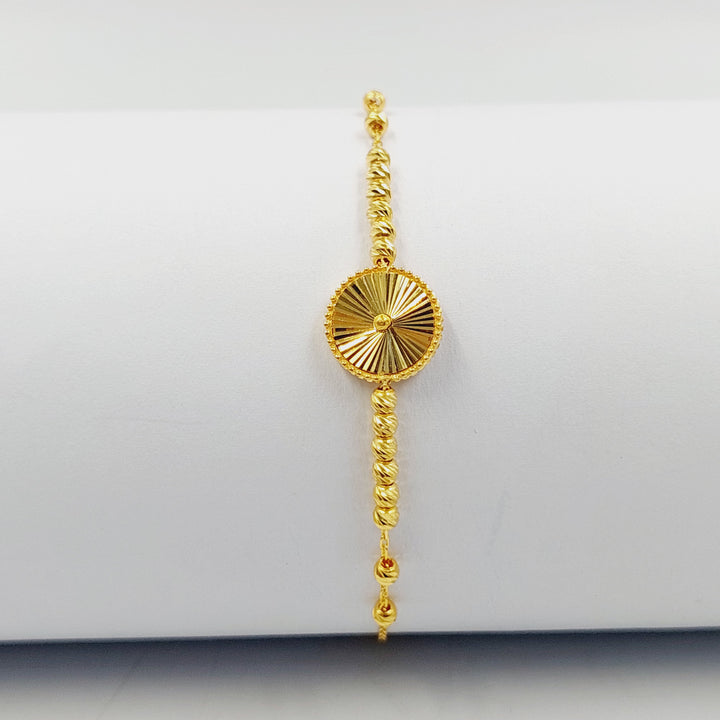 Light Balls Bracelet Made of 21K Gold by Saeed Jewelry 
