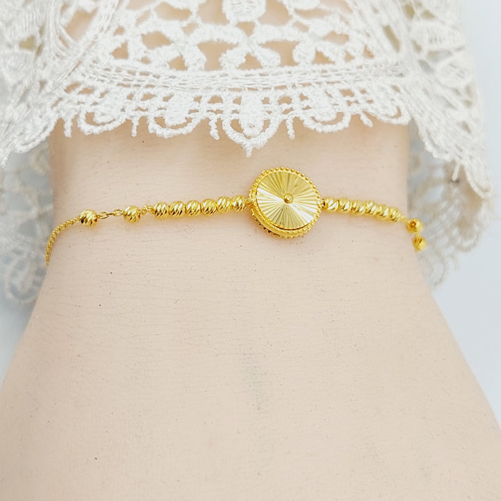 Light Balls Bracelet Made of 21K Gold by Saeed Jewelry 