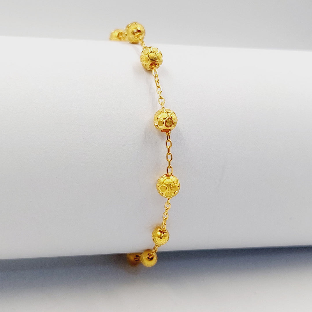 Light Balls Bracelet Made of 21K Gold by Saeed Jewelry 