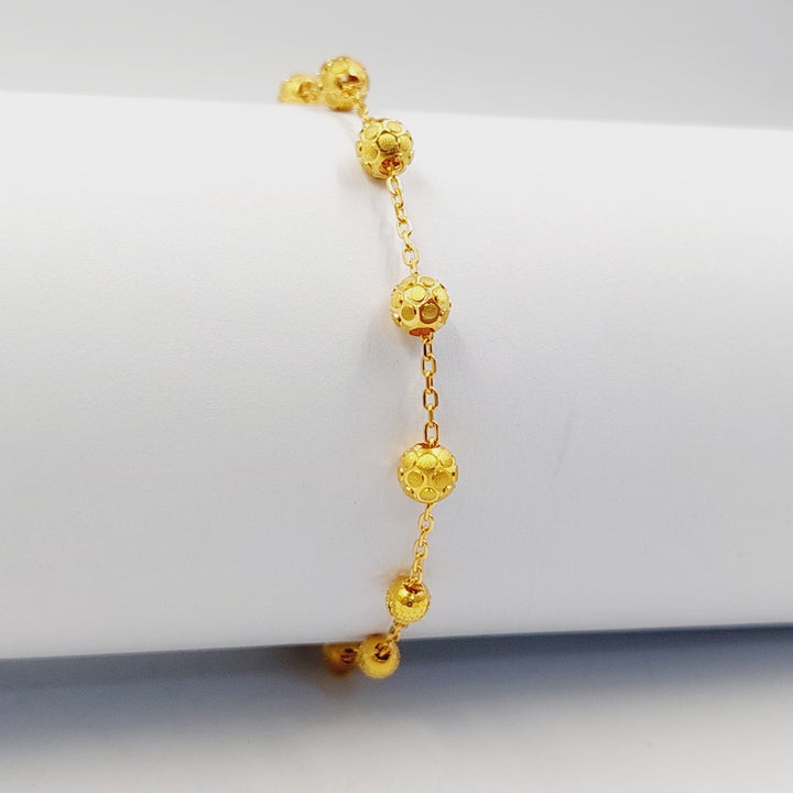 Light Balls Bracelet Made of 21K Gold by Saeed Jewelry 