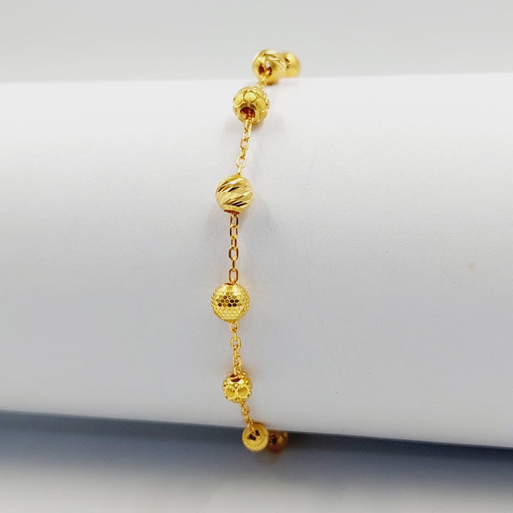 Light Balls Bracelet Made of 21K Gold by Saeed Jewelry 