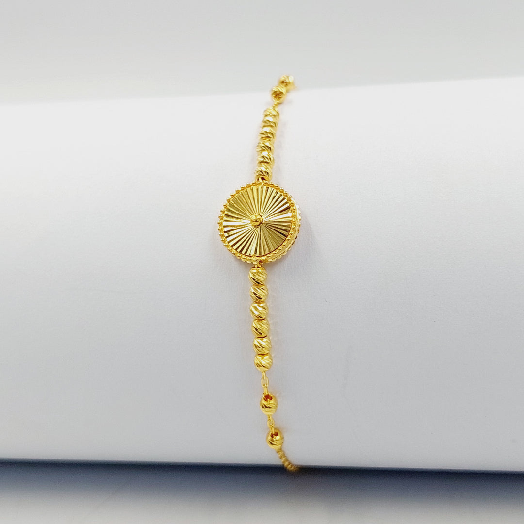 Light Balls Bracelet Made of 21K Gold by Saeed Jewelry 