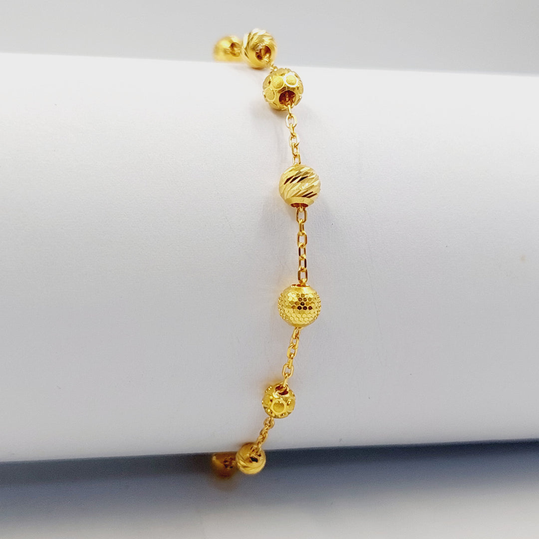 Light Balls Bracelet Made of 21K Gold by Saeed Jewelry 