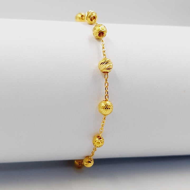 Light Balls Bracelet Made of 21K Gold by Saeed Jewelry 