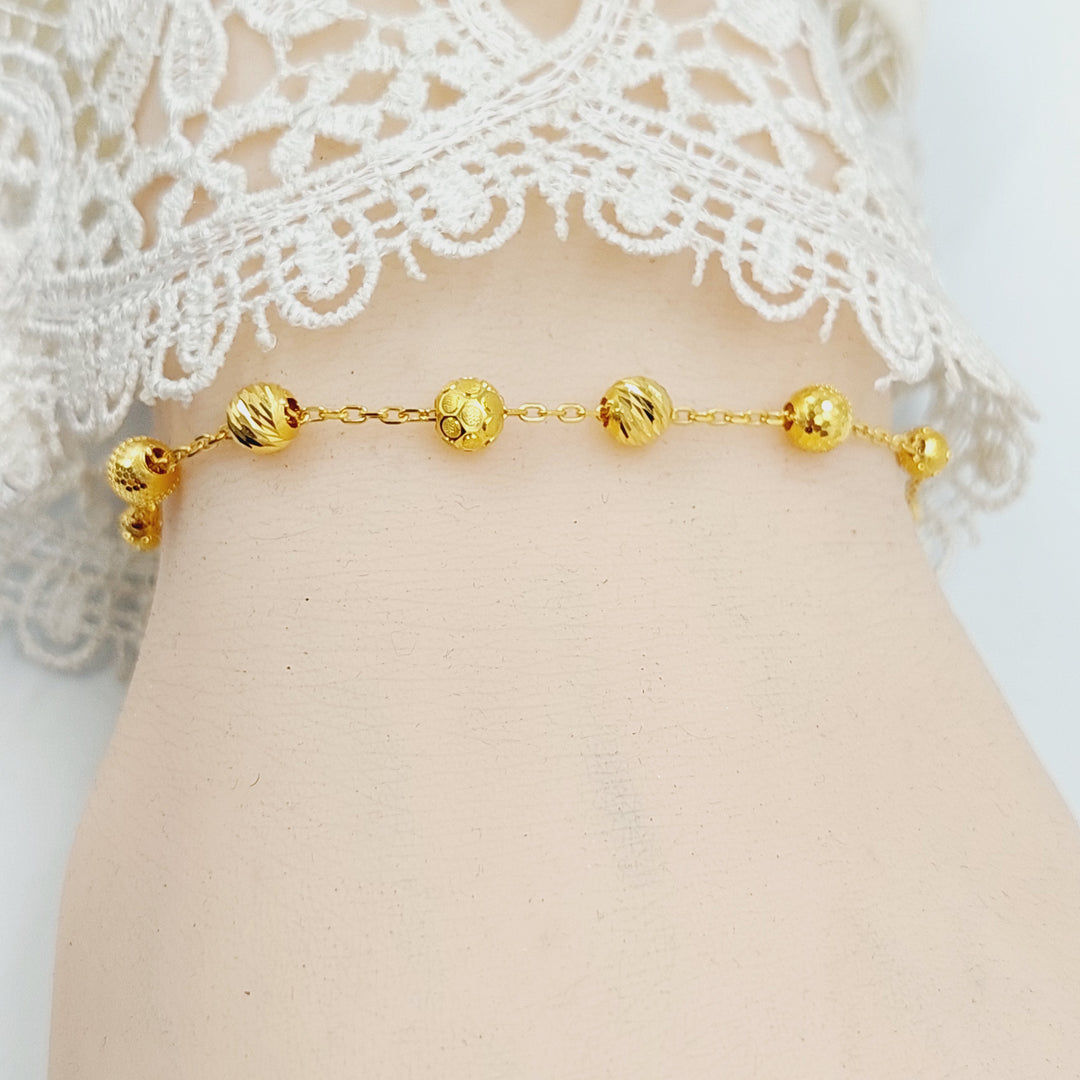 Light Balls Bracelet Made of 21K Gold by Saeed Jewelry 