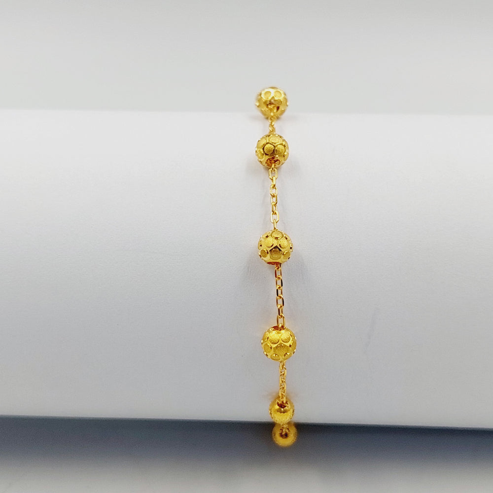 Light Balls Bracelet Made of 21K Gold by Saeed Jewelry 