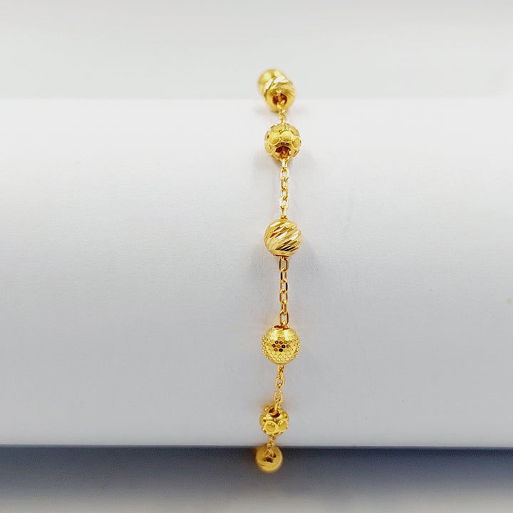 Light Balls Bracelet Made of 21K Gold by Saeed Jewelry 
