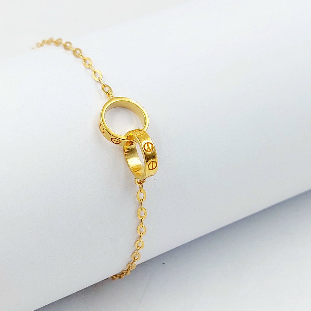 Light Deluxe Bracelet Made of 21K Gold by Saeed Jewelry 