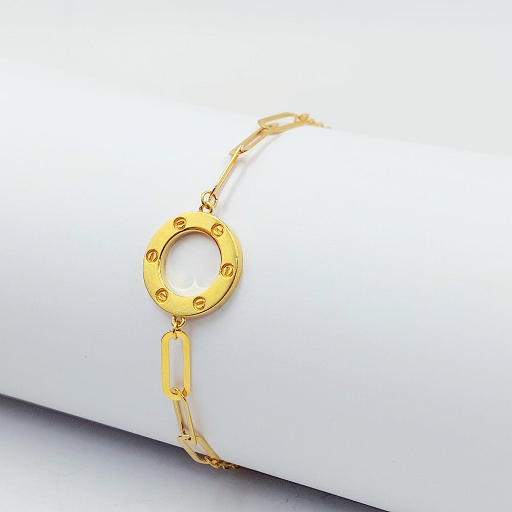 21K اسوارة فيجارو ناعم-مجوهرات الشيخ سعيد-Saeed Jewelry 