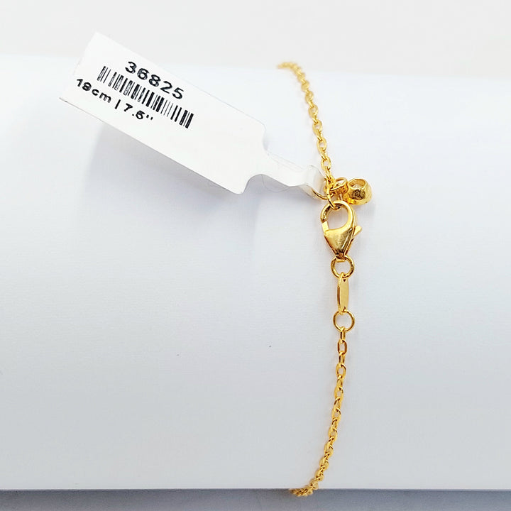 21K اسوارة فيجارو ناعم-مجوهرات الشيخ سعيد-Saeed Jewelry 