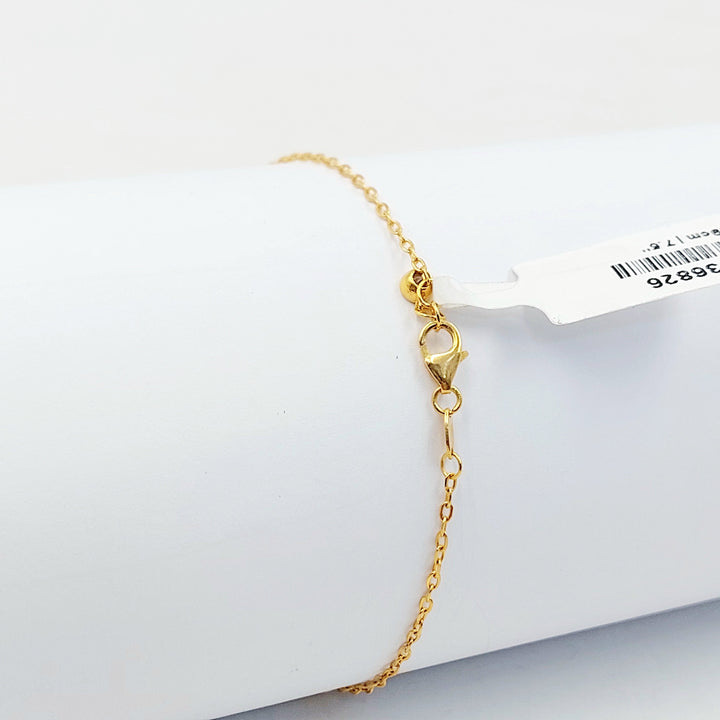 21K اسوارة فيجارو ناعم-مجوهرات الشيخ سعيد-Saeed Jewelry 