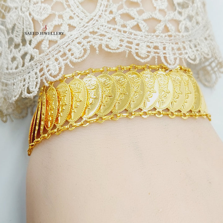 21K Gold Ounce Eighths Bracelet by Saeed Jewelry - Image 5