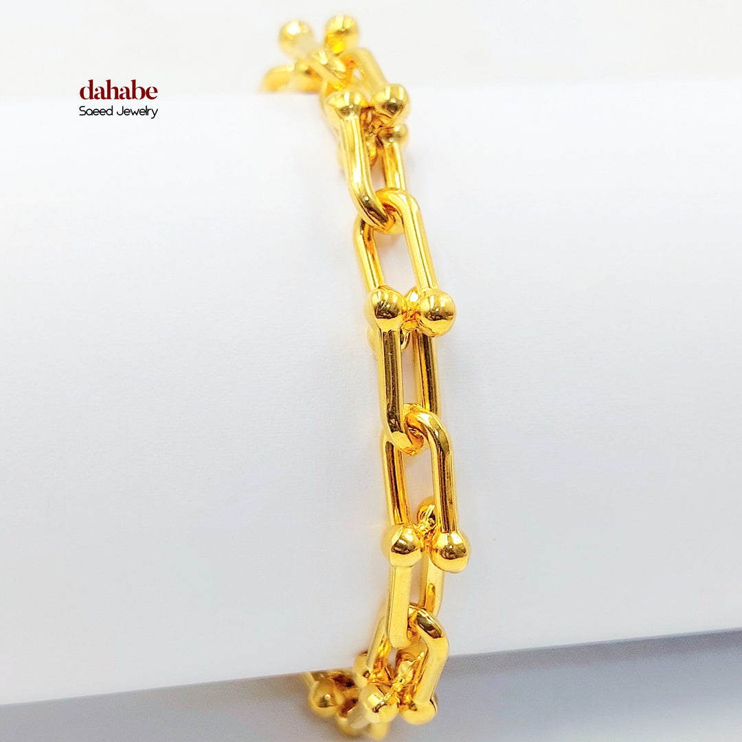 21K اسوارة بيبر كليب-مجوهرات الشيخ سعيد-Saeed Jewelry 