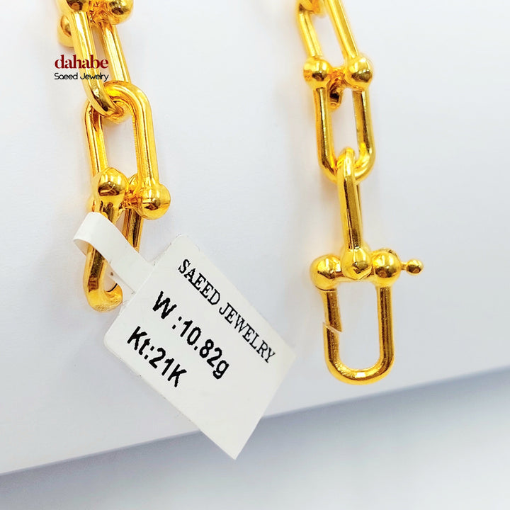 21K اسوارة بيبر كليب-مجوهرات الشيخ سعيد-Saeed Jewelry 