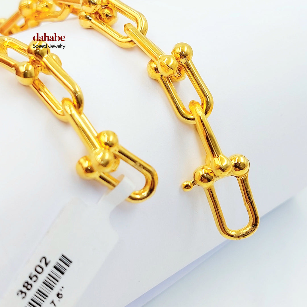 21K اسوارة بيبر كليب-مجوهرات الشيخ سعيد-Saeed Jewelry 