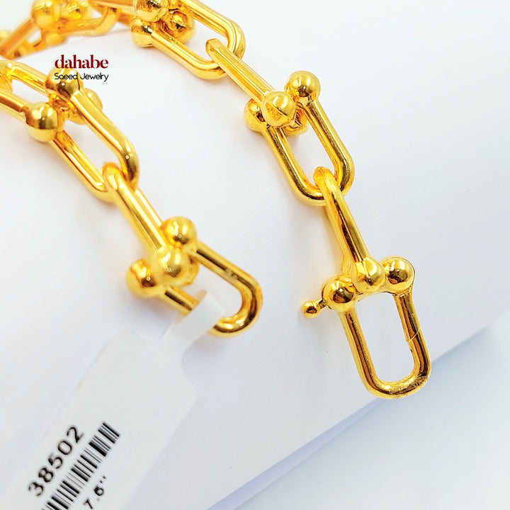 21K اسوارة بيبر كليب-مجوهرات الشيخ سعيد-Saeed Jewelry 