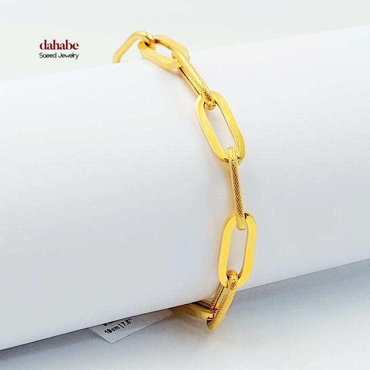 21K اسوارة بيبر كليب-مجوهرات الشيخ سعيد-Saeed Jewelry 