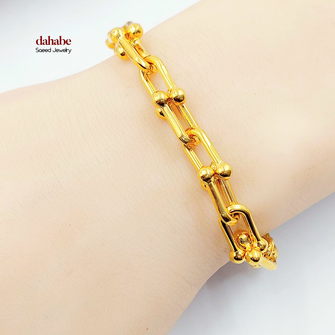 21K اسوارة بيبر كليب-مجوهرات الشيخ سعيد-Saeed Jewelry 
