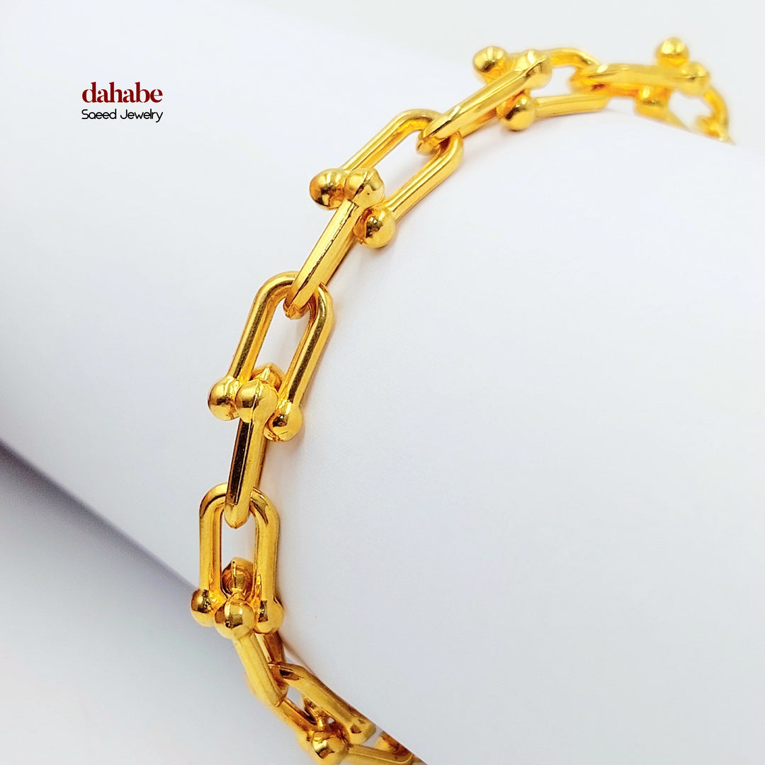 21K اسوارة بيبر كليب-مجوهرات الشيخ سعيد-Saeed Jewelry 