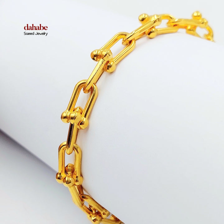 21K اسوارة بيبر كليب-مجوهرات الشيخ سعيد-Saeed Jewelry 