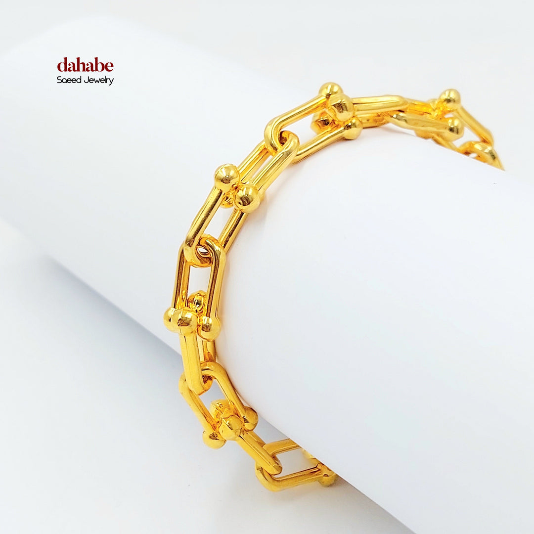 21K اسوارة بيبر كليب-مجوهرات الشيخ سعيد-Saeed Jewelry 
