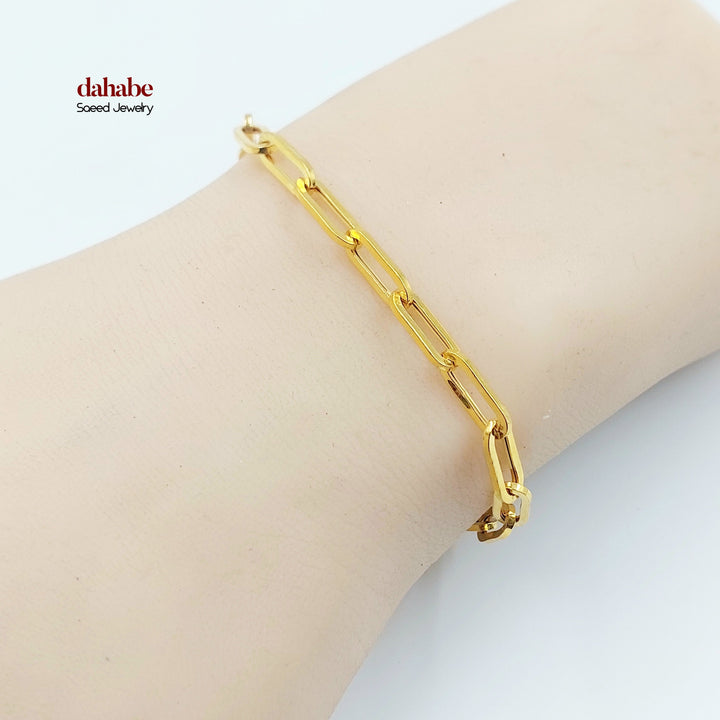 21K اسوارة بيبر كليب-مجوهرات الشيخ سعيد-Saeed Jewelry 