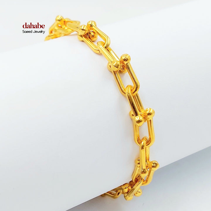 21K اسوارة بيبر كليب-مجوهرات الشيخ سعيد-Saeed Jewelry 
