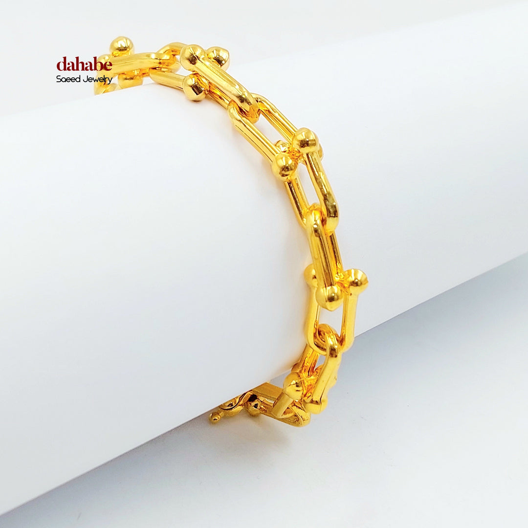 21K اسوارة بيبر كليب-مجوهرات الشيخ سعيد-Saeed Jewelry 