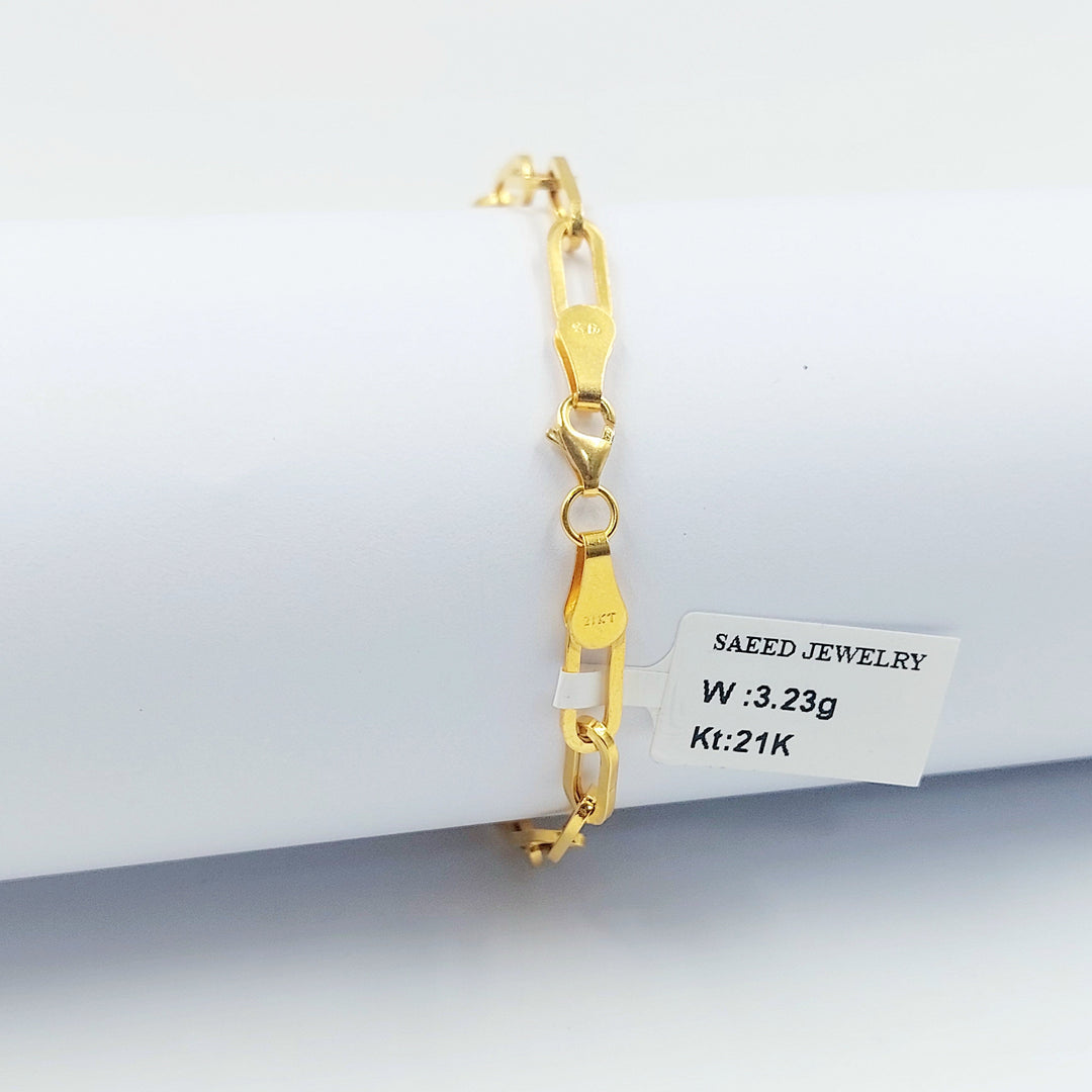 21K اسوارة بيبر كليب-مجوهرات الشيخ سعيد-Saeed Jewelry 