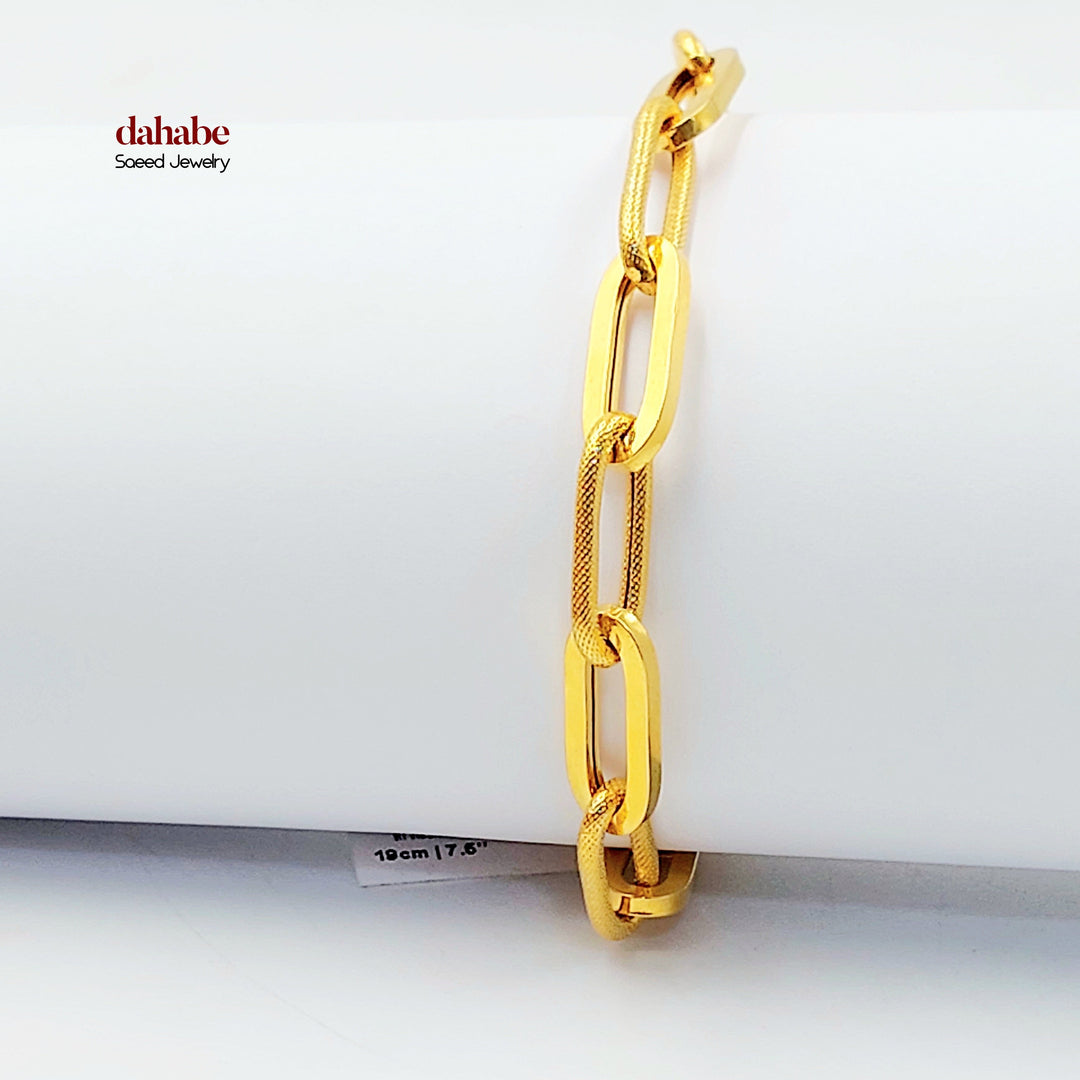 21K اسوارة بيبر كليب-مجوهرات الشيخ سعيد-Saeed Jewelry 