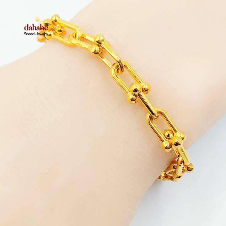 21K اسوارة بيبر كليب-مجوهرات الشيخ سعيد-Saeed Jewelry 