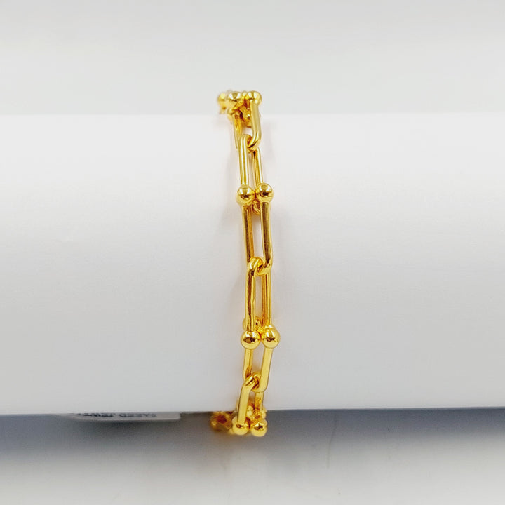 21K اسوارة بيبر كليب-مجوهرات الشيخ سعيد-Saeed Jewelry 