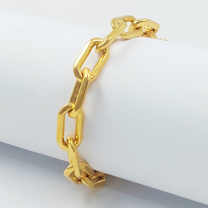 Paperclip Bracelet Made of 21K Gold by Saeed Jewelry 