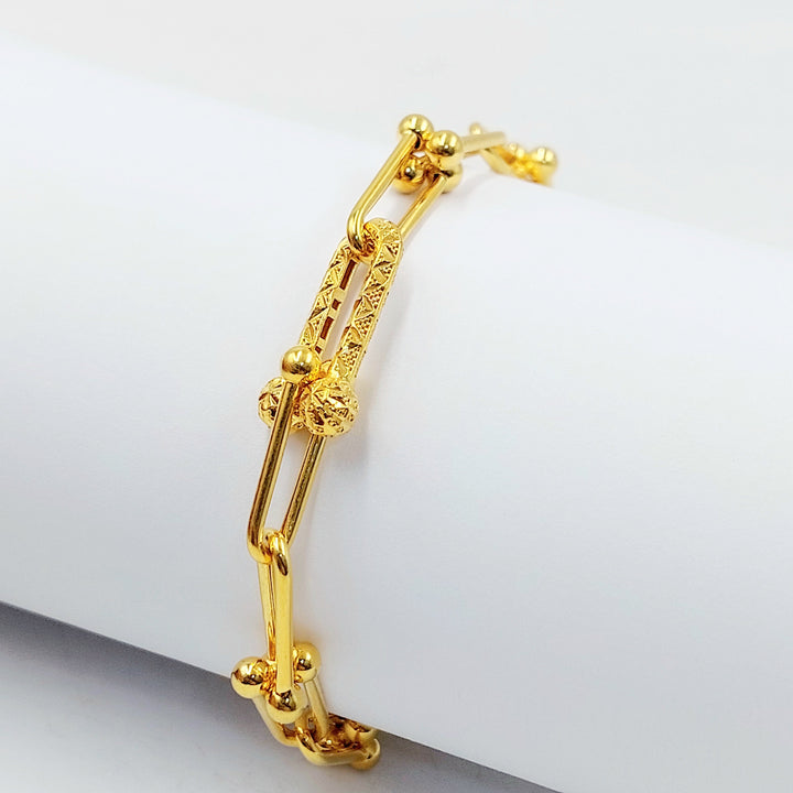 21K اسوارة بيبر كليب-مجوهرات الشيخ سعيد-Saeed Jewelry 