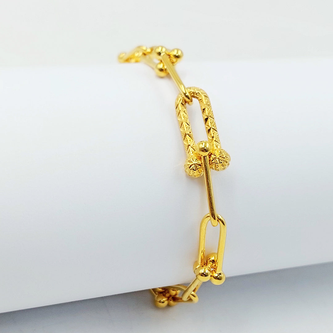 21K اسوارة بيبر كليب-مجوهرات الشيخ سعيد-Saeed Jewelry 