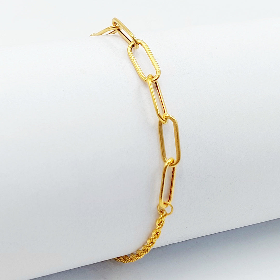 21K اسوارة بيبر كليب-مجوهرات الشيخ سعيد-Saeed Jewelry 