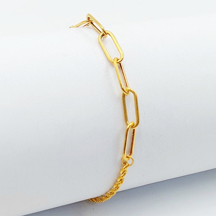 21K اسوارة بيبر كليب-مجوهرات الشيخ سعيد-Saeed Jewelry 