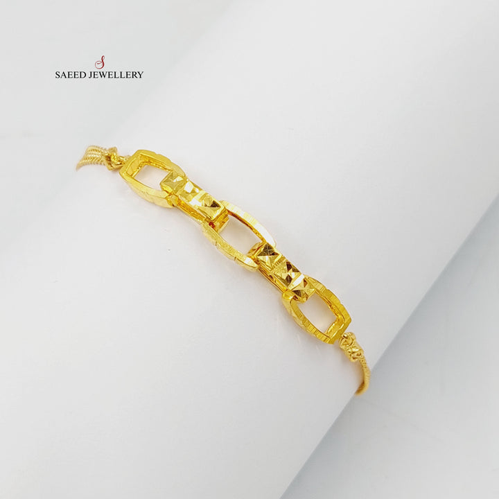 21K اسوارة بيبر كليب-مجوهرات الشيخ سعيد-Saeed Jewelry 