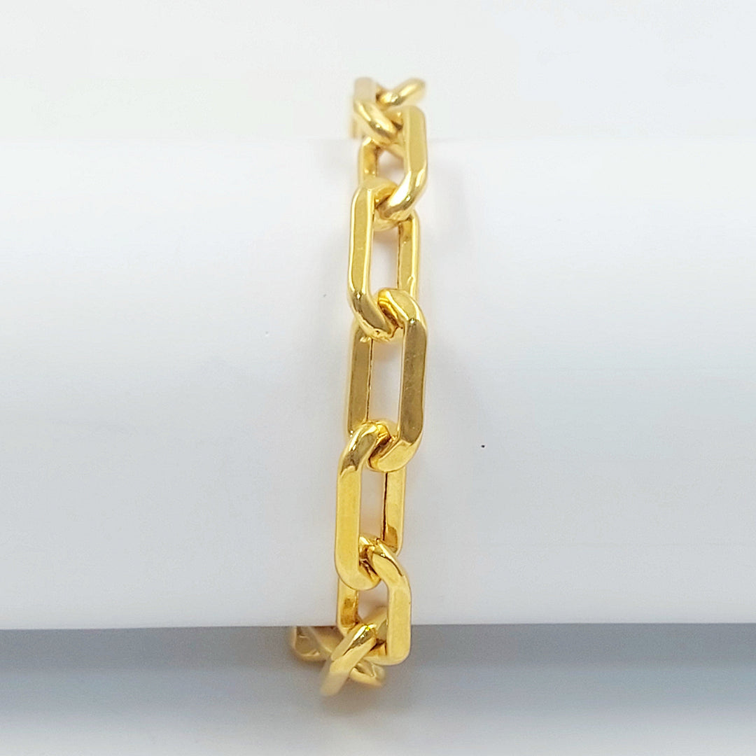 Paperclip Bracelet Made of 21K Gold by Saeed Jewelry 