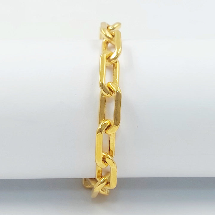 Paperclip Bracelet Made of 21K Gold by Saeed Jewelry 