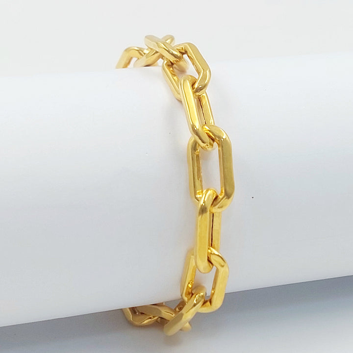 Paperclip Bracelet Made of 21K Gold by Saeed Jewelry 