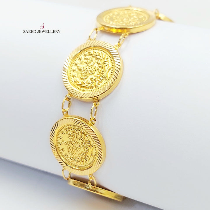 Print Rashadi Bracelet Made of 21K Gold by Saeed Jewelry 